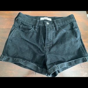 Hollister Black Cutoff Shorts